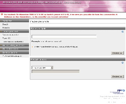Recherchez dans RERO
