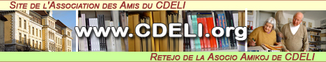 www.cdeli.org - Site de l'Association des Amis du CDELI | Retejo de la Asocio Amikoj de CDELI